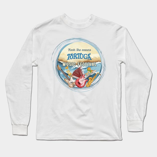 Tortuga music festival Long Sleeve T-Shirt by smkworld